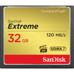 Tarjeta SanDisk Extreme CompactFlash de 32GB UDMA 7 120MB/s 800x