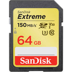Tarjeta SanDisk Extreme SDXC de 64GB 150MB/s