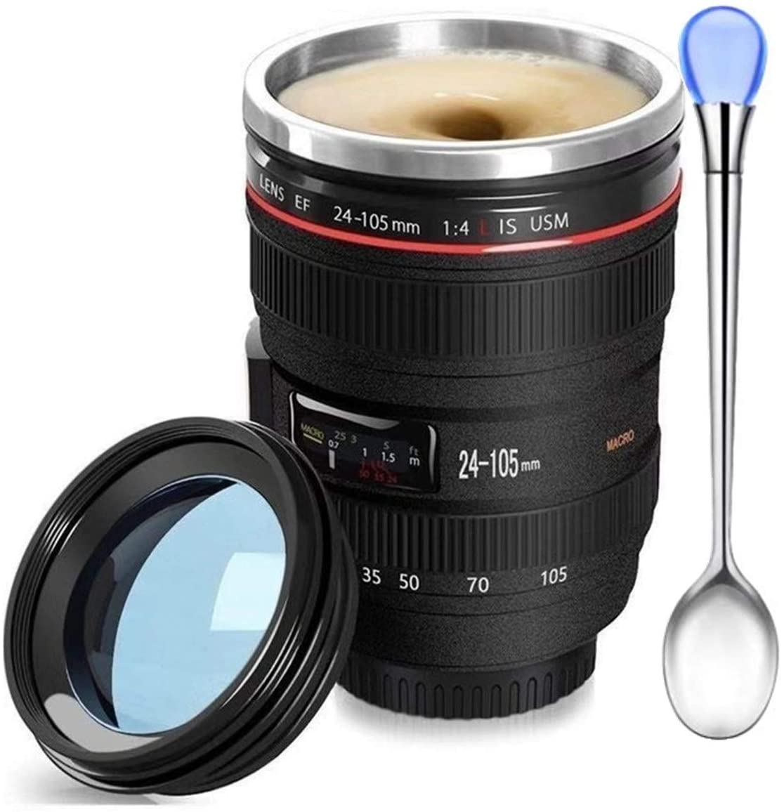 Vaso Forma Lente EF 24-105mm Tapa Azul